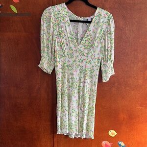 Rico Floral V-Neck Dress